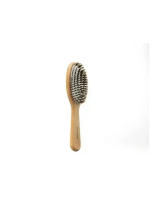 Spazzola ovale grande in legno con setole miste