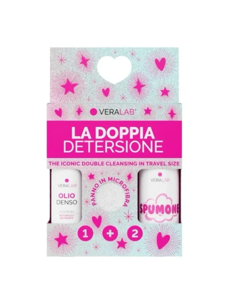 Kit Doppia Detersione Travel Size Olio Denso e Spumone
