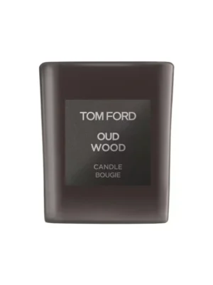 Oud Wood Candle candela di cera Rotondo Nero 1 pz